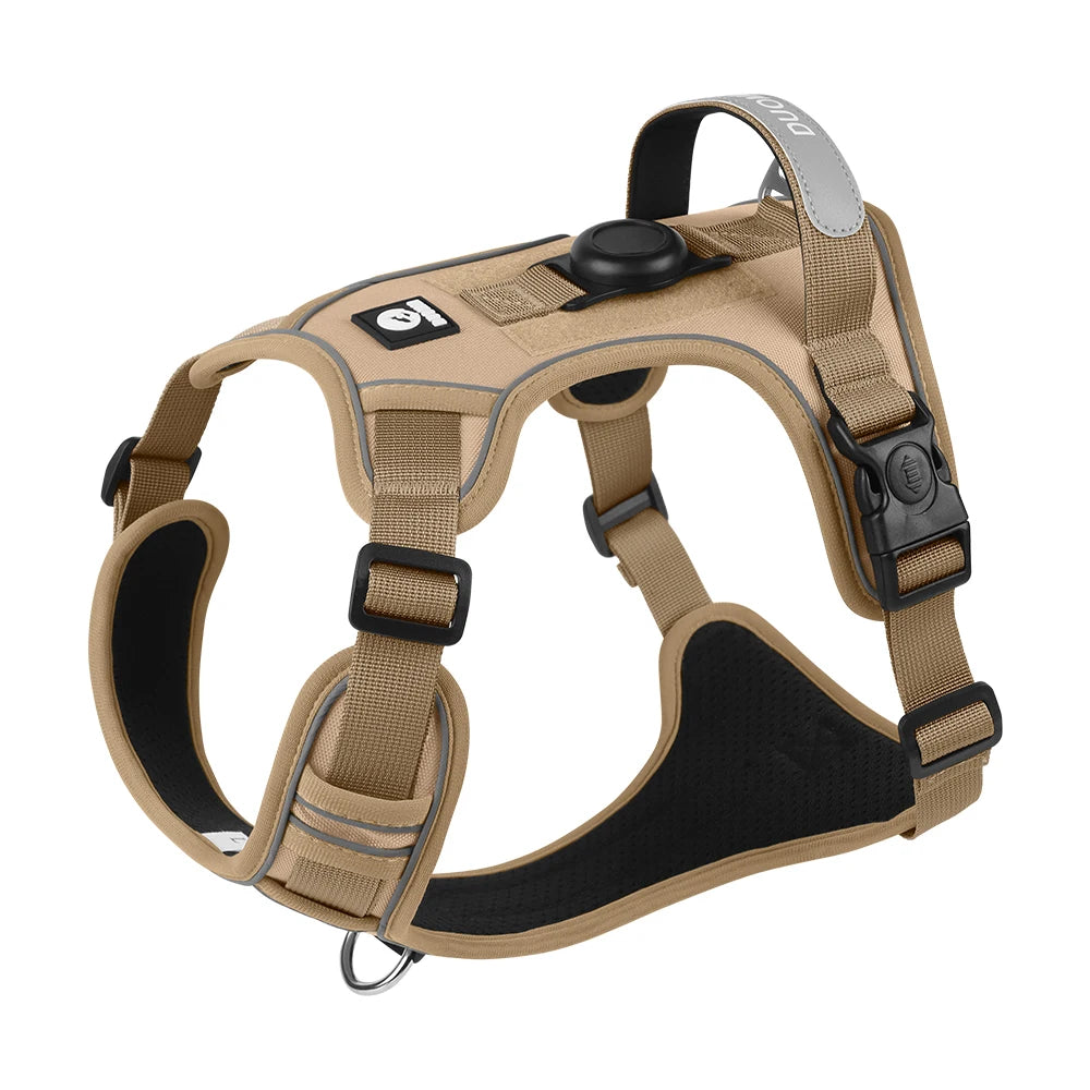 Reflective Dog Harness with AirTag Holder