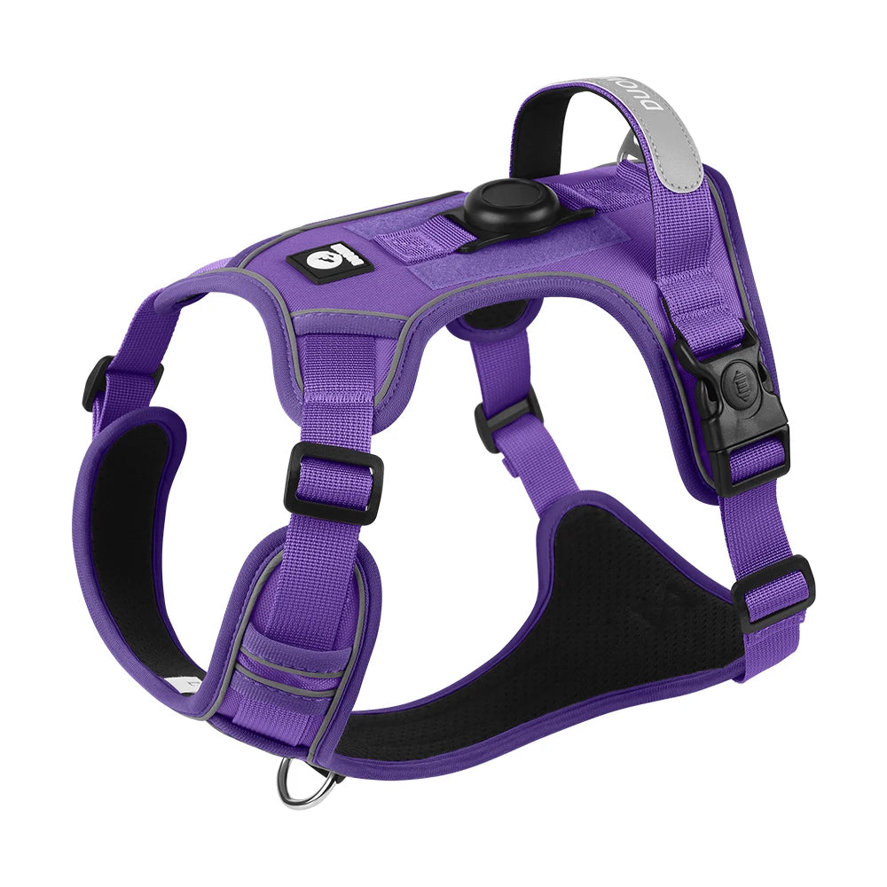 Reflective Dog Harness with AirTag Holder