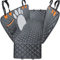 Car Seat Cover for Back Seat Hammock Style with Mesh Window Grey